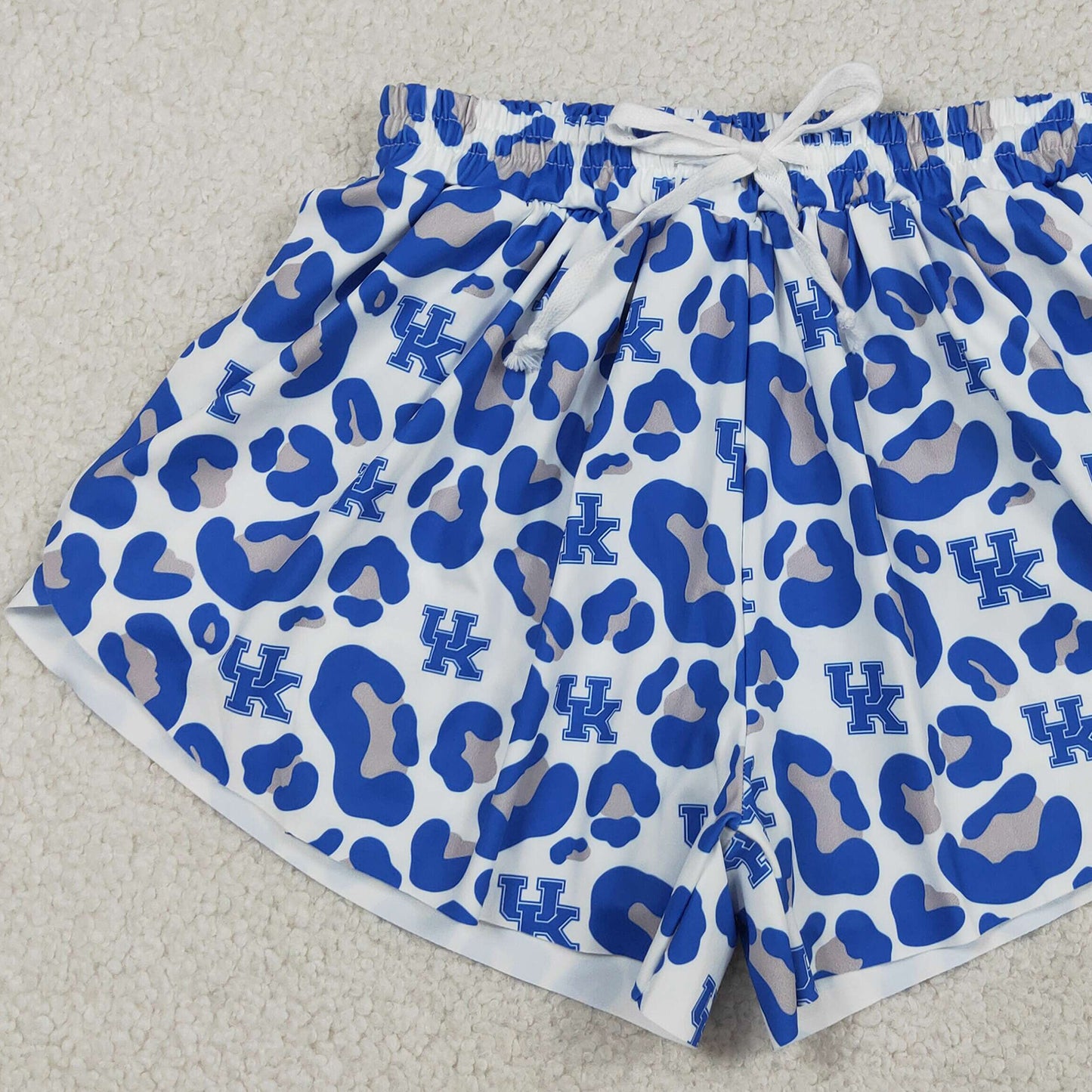 RTS NO MOQ milk silk SS0802 Adult Women Team Blue Leopard Yoga Active Butterfly Bottoms