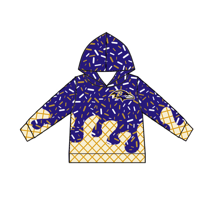 Custom moq 5 mix size milk silk baby girls clothes team purple hooded long sleeve tops and short sleeve top and dress and pants and shorts-25.6.28