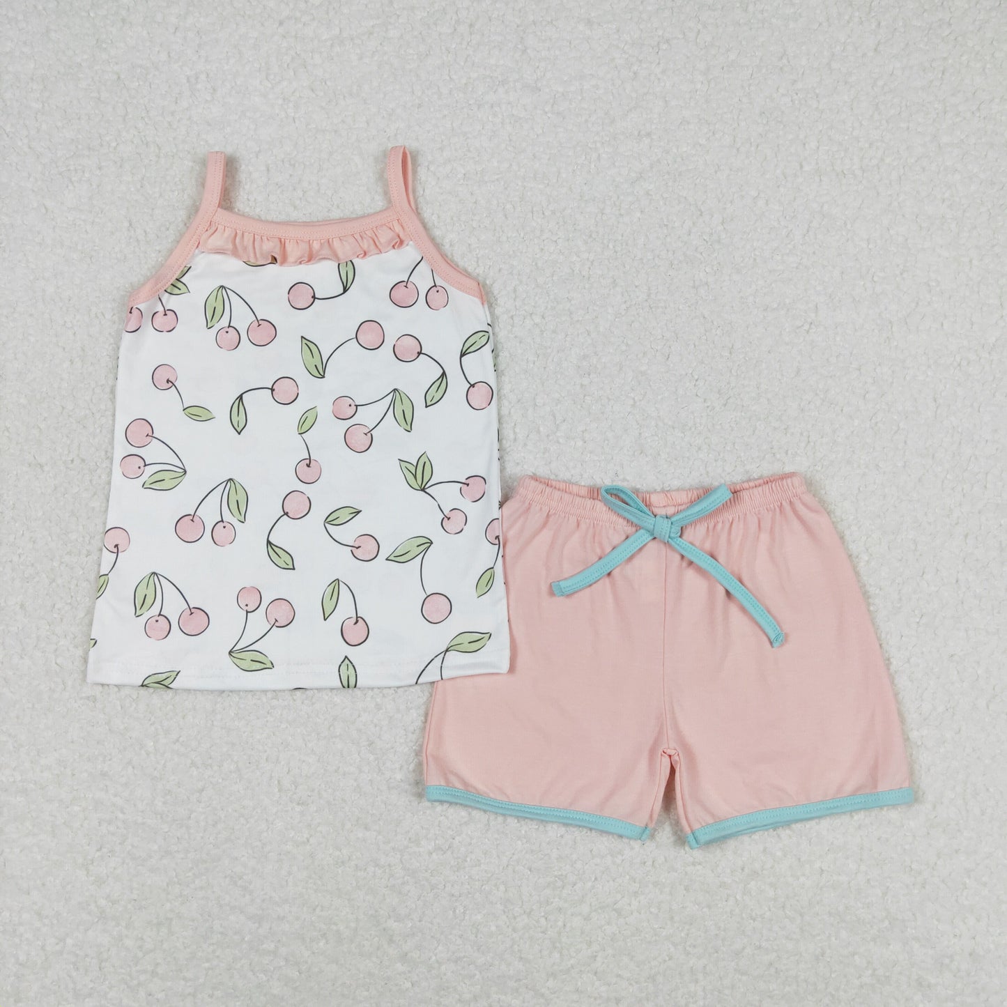 Sibling RTS baby girls clothes floral Short Sleeve Shorts sets