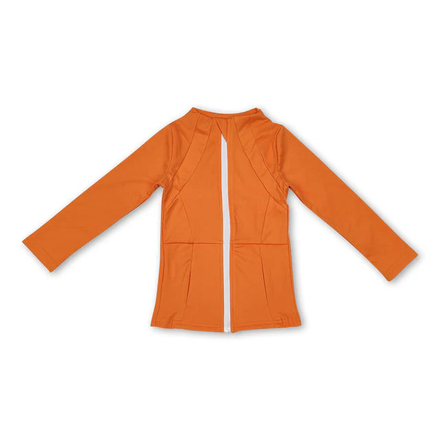 RTS NO MOQ Sibling Baby Girls Light Zip Pocket Yoga Active Wear Jackets