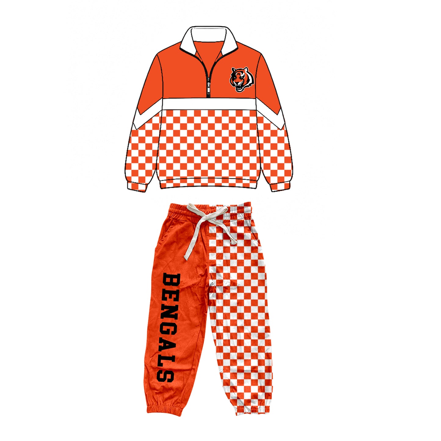 custom moq 5 mix size XY071406 Baby Kids Zipper Long Sleeve Pullover Pants Casual Clothes Set