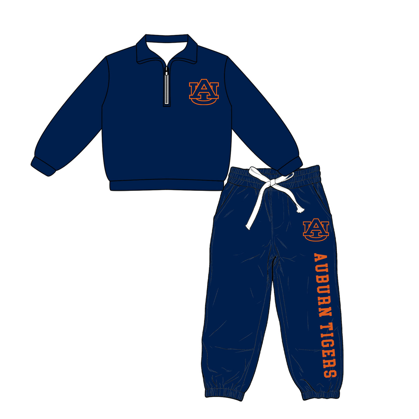 custom moq 5 mix size XY070304 Baby Kids Navy Blue Top And Pants Casual Clothes Sets