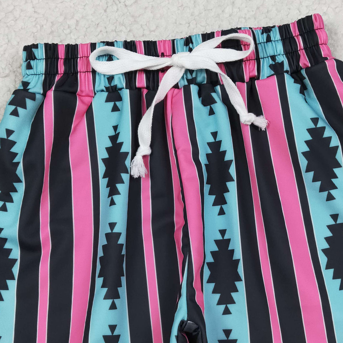 RTS NO MOQ S0548 Baby Boys Aztec Stripe Western Swimming Trunks Bottom