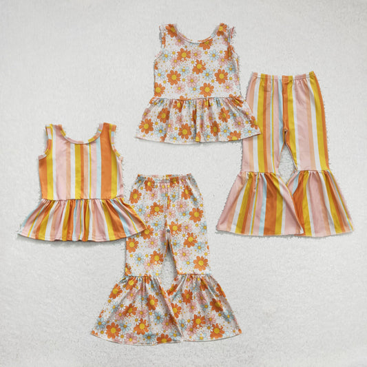 RTS NO MOQ Girls Boys floral Clothes Sets