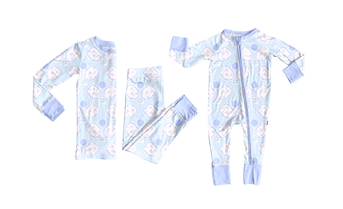 25.8.20 custom each style moq 5eta 4-6week Sibling Sisters blue baby boy long sleeve pants sets and romper match family design