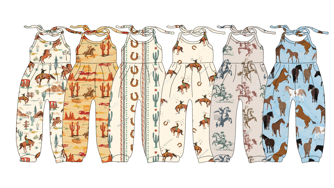 2.28 custom each style moq 5eta 4-6week Sibling Sister baby girl jumpsuit and jumpsuit 6 match family design