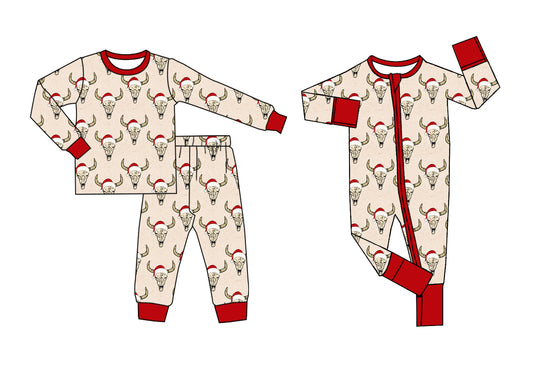 25.5.24 custom each style moq 5eta 4-6week Sibling Sisters Christmas cow head baby boy long sleeve pants sets and rompers match family design