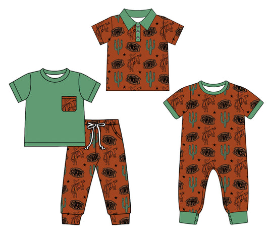 25.10.3 custom each style moq 8 eta 6-8week Sibling Sisters catcus baby boy short sleeve pants sets and rompers and top match family design