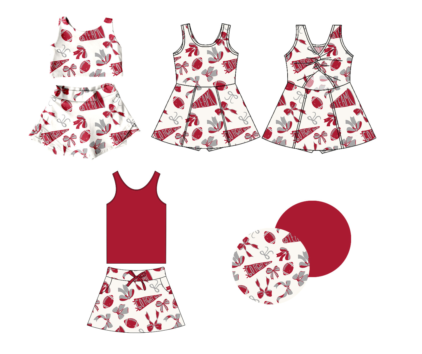 1.16 custom each style moq 5eta 4-6week Sibling Sisters rugby bow baby girl short sleeve shorts sets and dress and rompers match family design