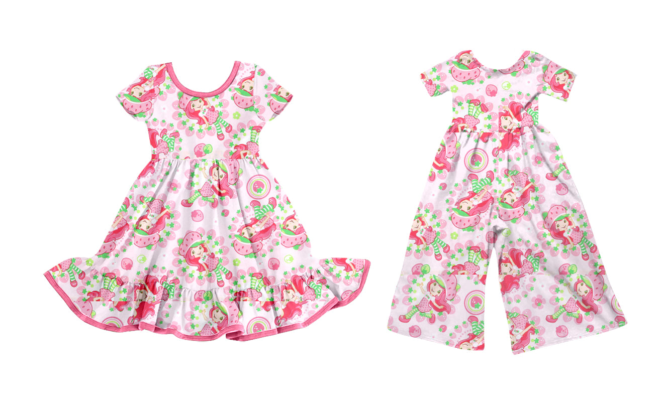 25.9.17 custom each style moq 8 eta 6-8week Sibling Sisters baby girl long sleeve dress and jumpsuit match family design