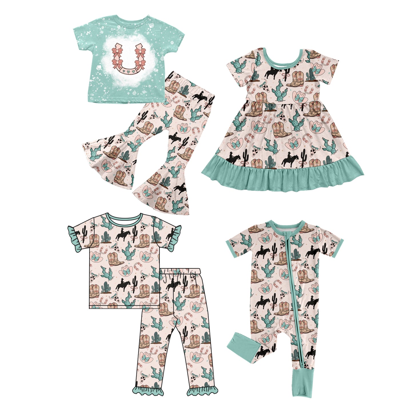 12.20 custom each style moq 5eta 4-6week Sibling Sister boots baby girl sets 1 and sets 2 and boy rompers and dress match family design