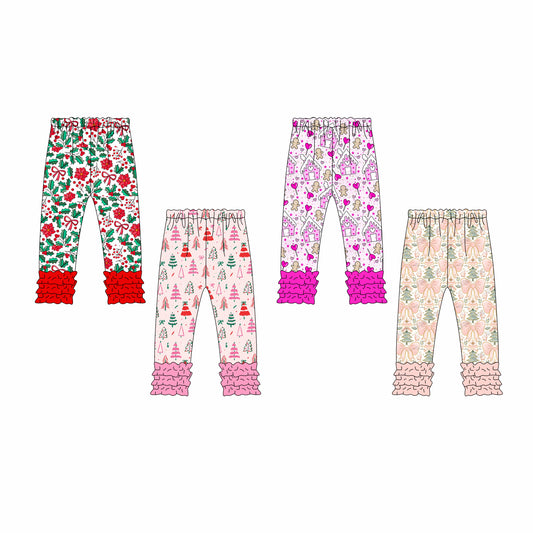 25.6.18 custom each style moq 5eta 4-6week Sibling Sister Christmas baby girl long sleeve pants 1 and pants 4 match family design