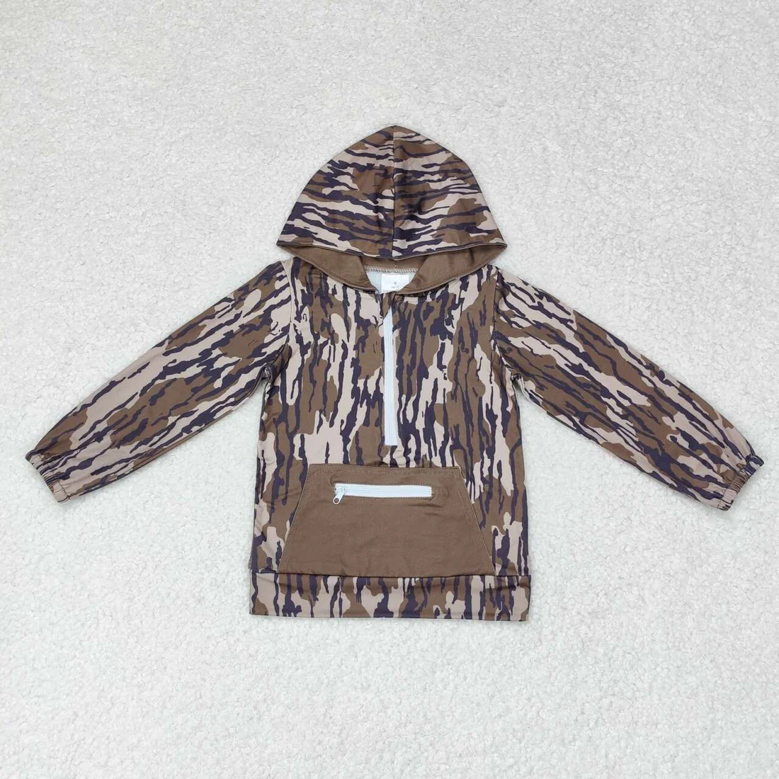 RTS NO MOQ Sibling Baby boys clothes Geometric pullover hooded long sleeve tops