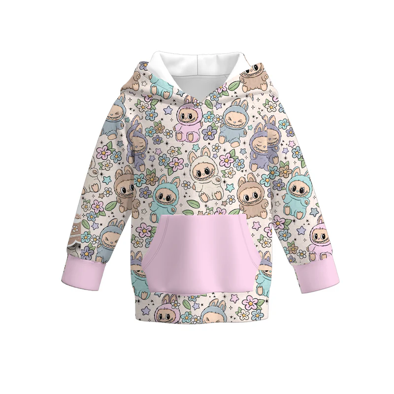 Custom moq 5 each style eta 6-7weeks baby girl clothes Christmas hooded long sleeve tops 4-25.7.16