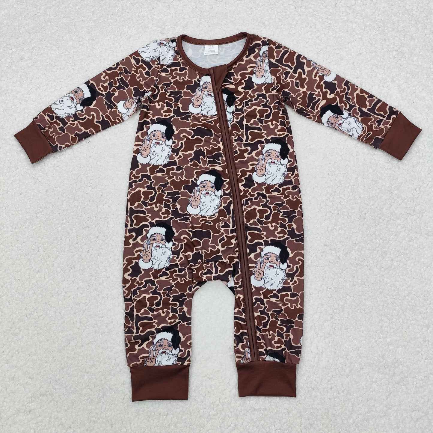 RTS NO MOQ Sibling Baby Girls clothes Christmas Santa Claus long sleeve dress and romper Clothes