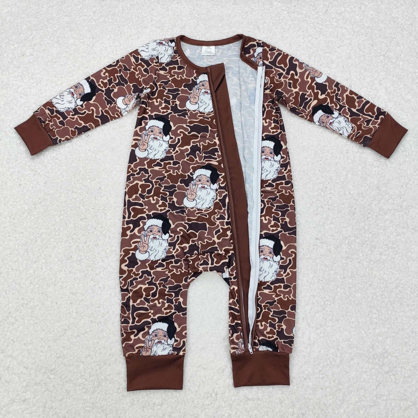RTS NO MOQ Sibling Baby Girls clothes Christmas Santa Claus long sleeve dress and romper Clothes