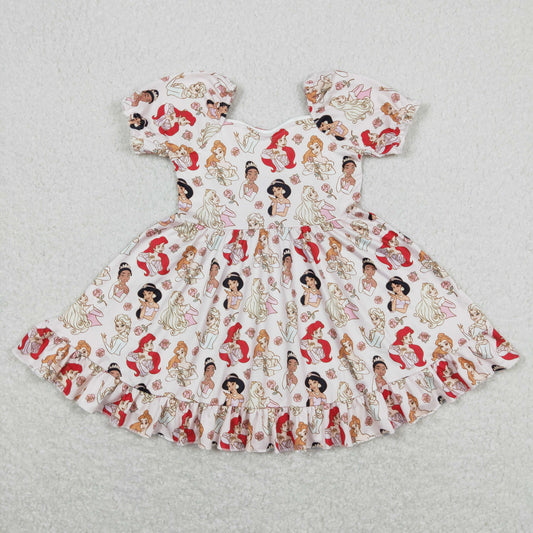 Cute Clothes GSD0877 Baby Girl Short-Sleeved Dress Cute Little Girl Outfit Toddler Kids Clothing Summer Dress