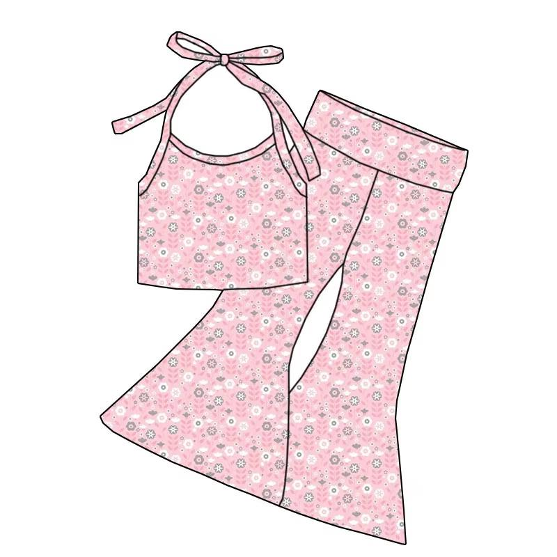 Custom moq 5 each style eta 6-7weeks baby girl clothes short sleeve pants sets-25.7.28