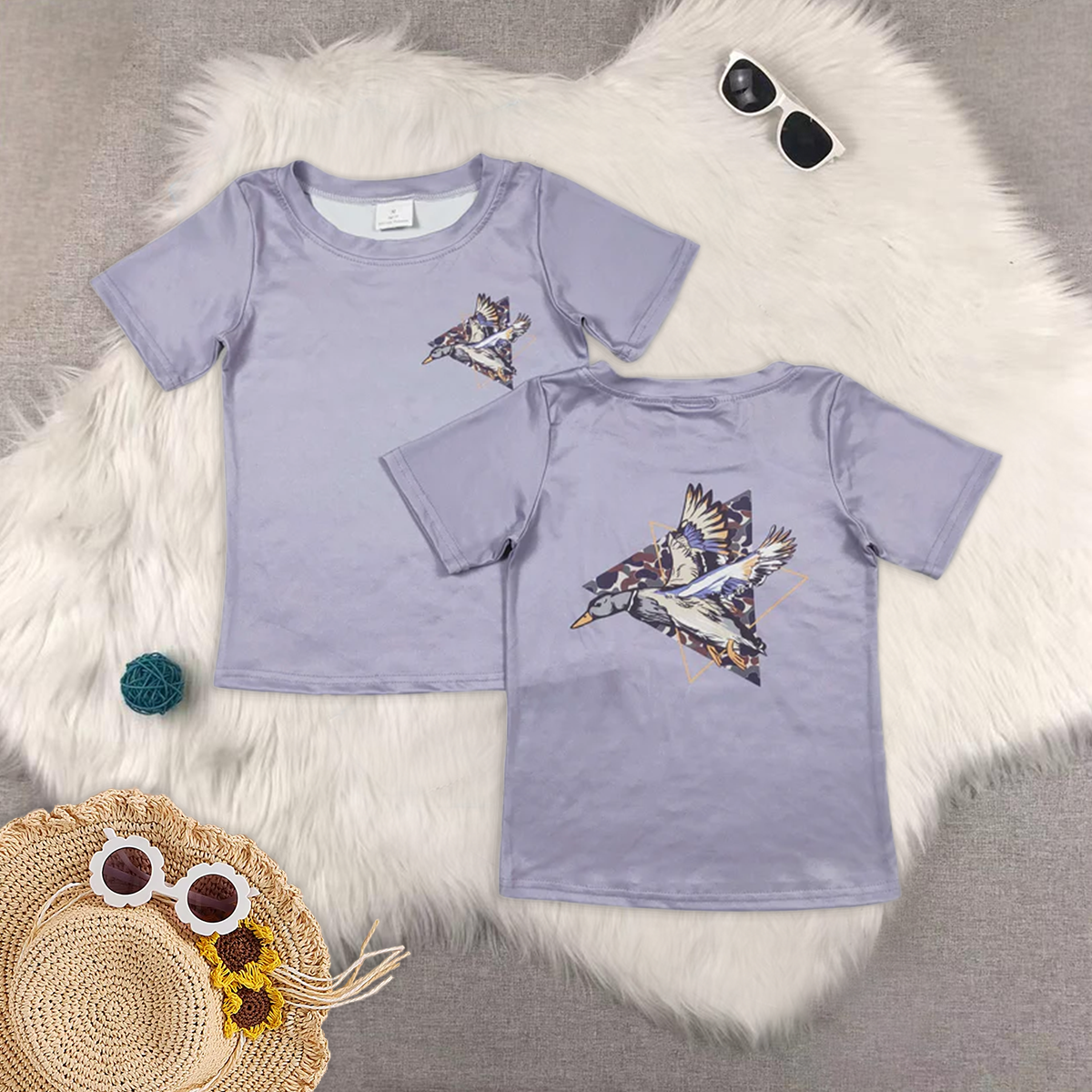 RTS NO MOQ Baby Boys Clothes Short Sleeve tops
