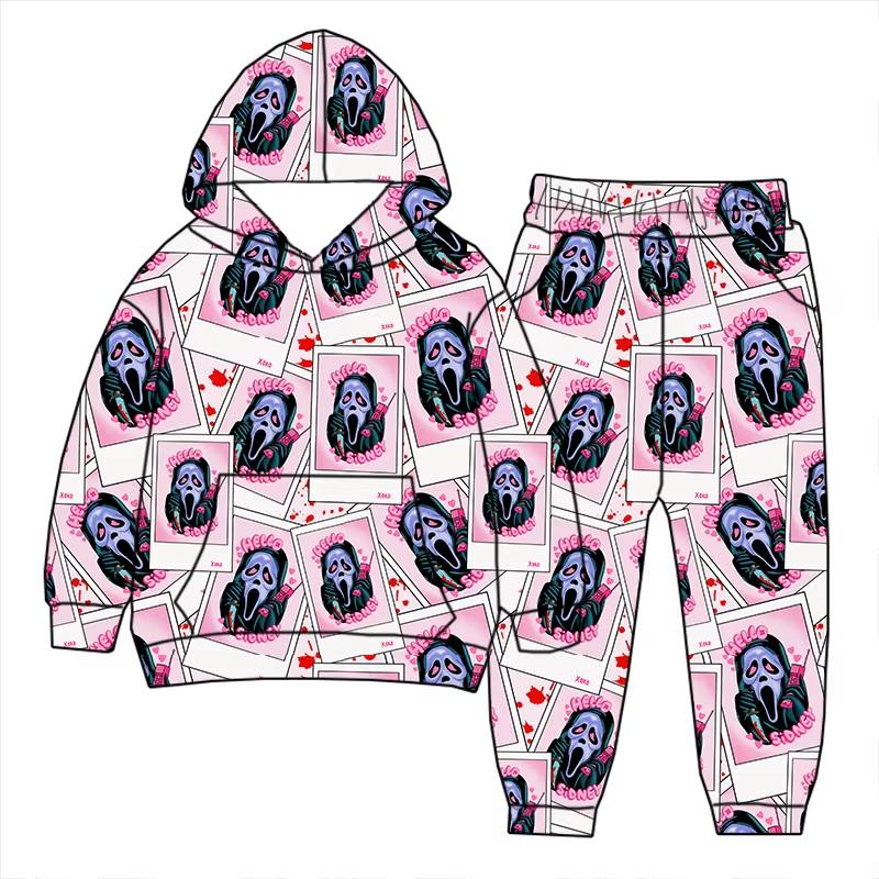 Custom moq 5 each style eta 6-7weeks baby girl clothes hooded long sleeve pants sets 1 and sets 7-25.7.24