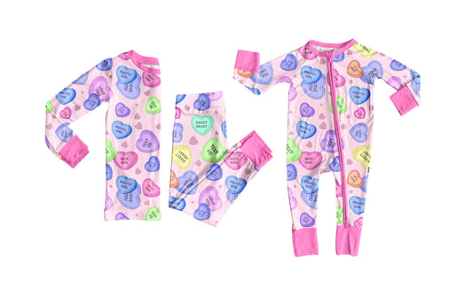 25.9.12 custom each style moq 5eta 6-8week Sibling Sisters love baby girl clothes long sleeve pants sets and romper match family design
