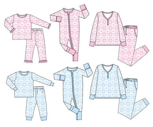 25.5.13 custom each style moq 5eta 4-6week Sibling Sisters pumpkin baby girl long sleeve pants sets 1 and sets 2 and adult set 1 and adult set 2 and romper 1 and romper 2 match family design