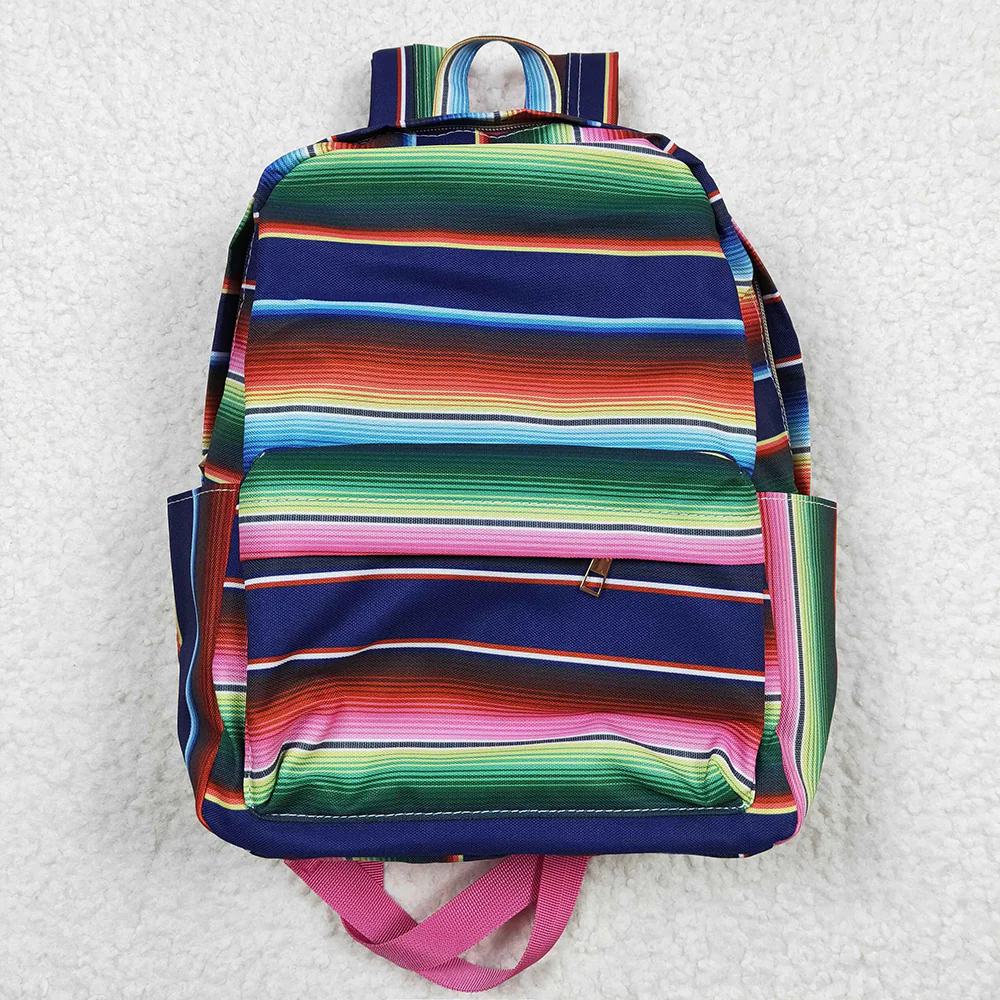 RTS NO MOQ Sibling baby kids clothes striped summer kids backpacks