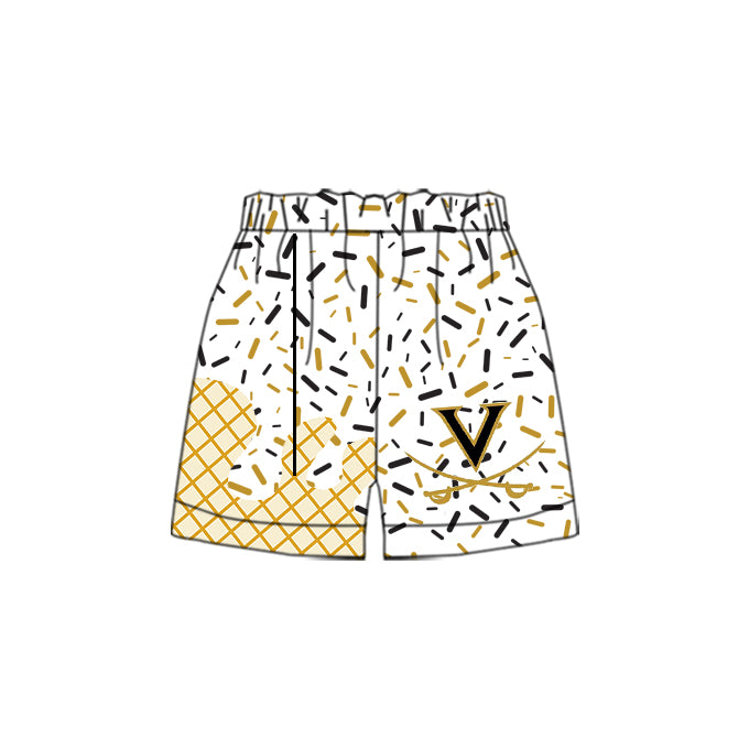 custom moq 3 eta 6-8weeks baby boys clothes team colors summer shorts