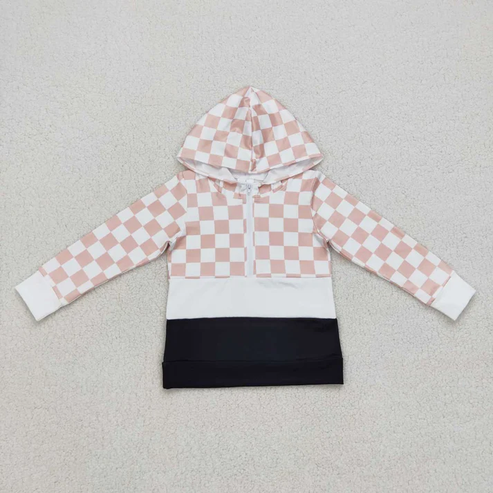 RTS NO MOQ Sibling baby girl boy clothes hooded long-sleeved tops