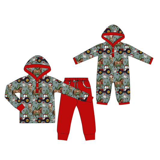 25.8.27 custom each style moq 5eta 4-6week Sibling Sisters Christmas baby boy clothes long sleeve pants sets and romper match family design