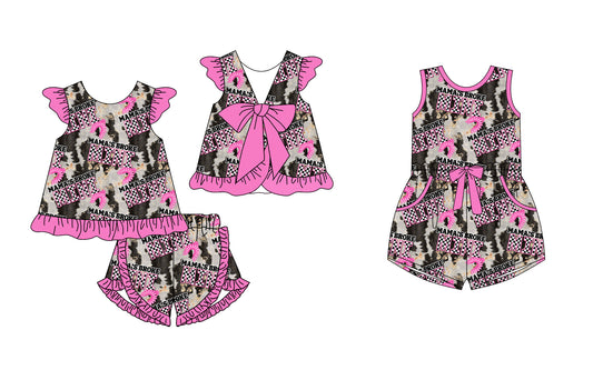 12.24 custom each style moq 5eta 4-6week Sibling Sister baby girl sets and jumpsuit match family design
