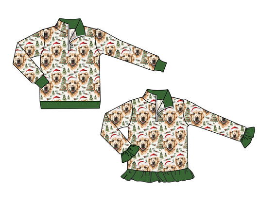 25.5.24 custom each style moq 5eta 4-6week Sibling Sisters Christmas baby girl long sleeve top 1 and top 2 match family design