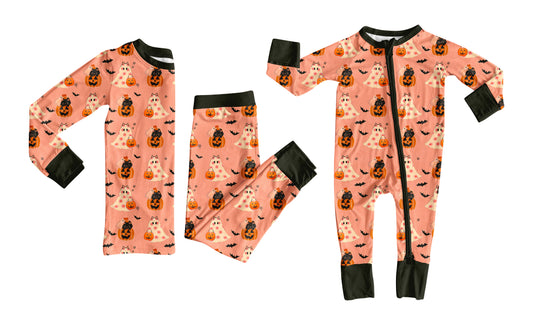 25.7.1 custom each style moq 5eta 4-6week Sibling Sisters bat pumpkin baby boy long sleeve pants sets and rompers match family design