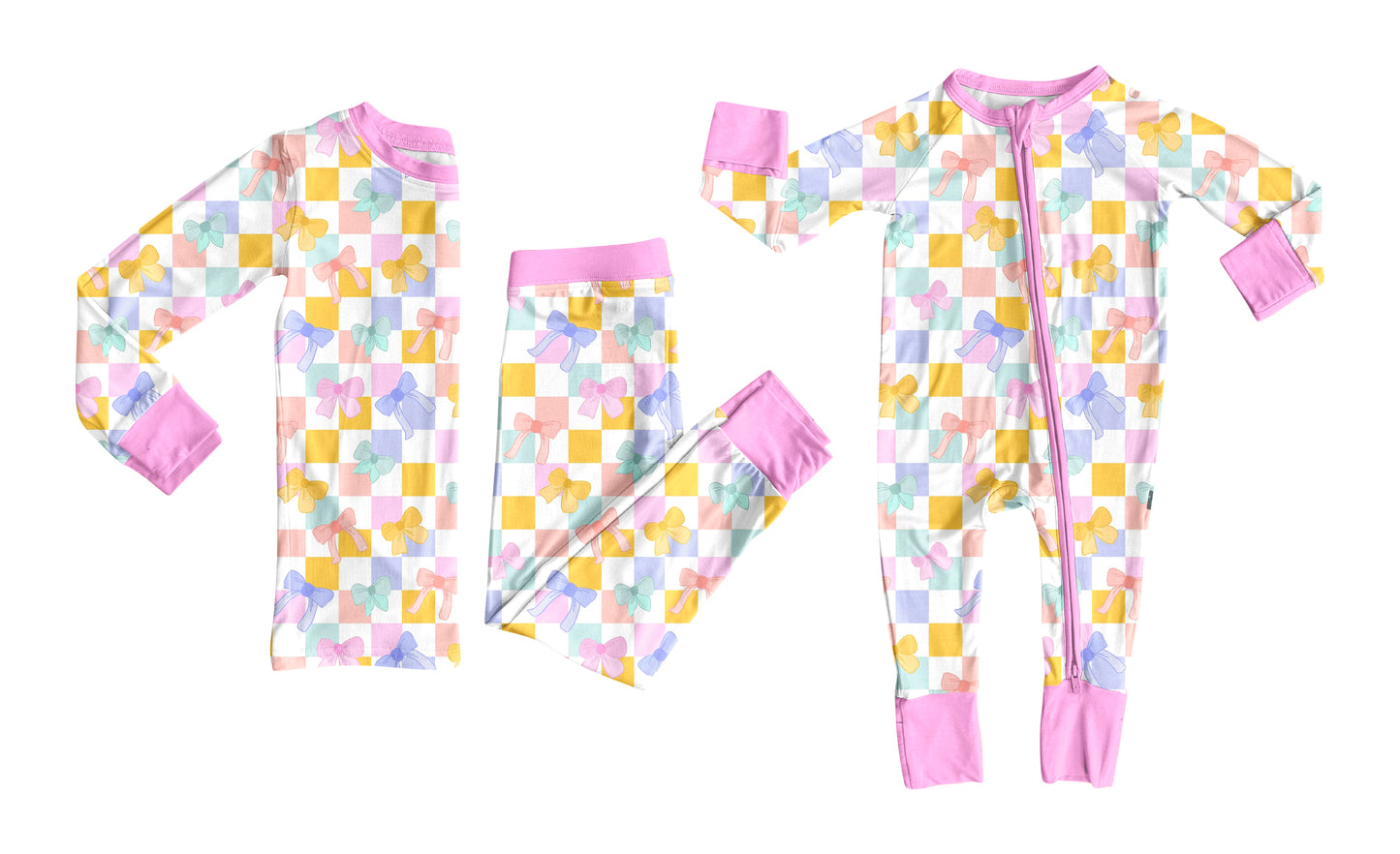 25.6.21 custom each style moq 5eta 4-6week Sibling Sisters bow plaid baby girl long sleeve pants sets and rompers match family design
