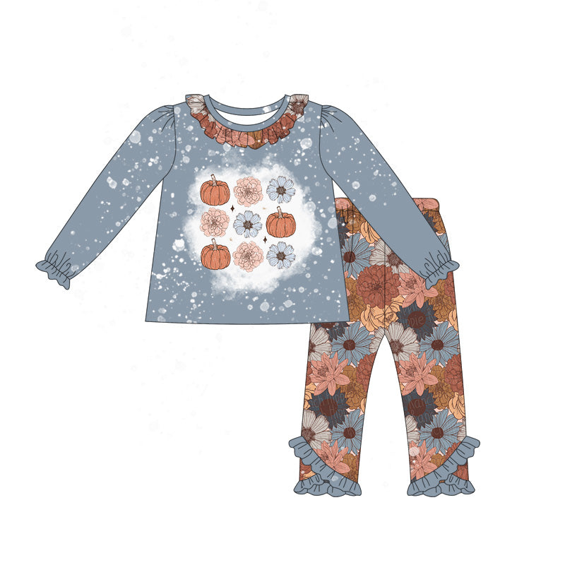 25.6.4 custom each style moq 5eta 4-6week Sibling Sisters baby girl long sleeve pants sets 1 and sets 2 match family design