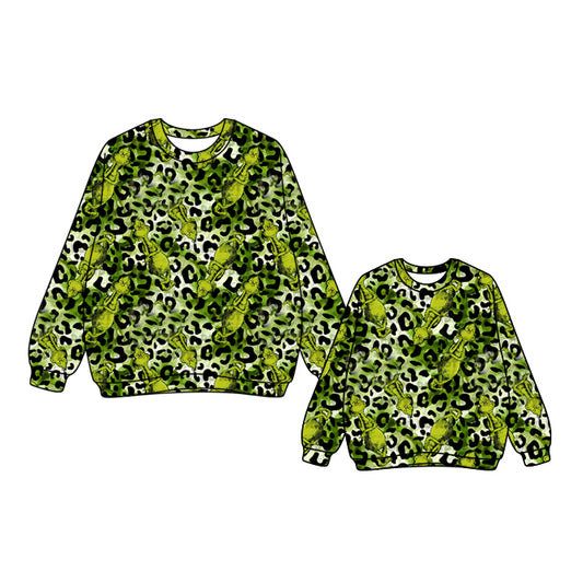 25.7.23 custom each style moq 5eta 4-6week Sibling Sister Christmas long sleeve top and adult top match design