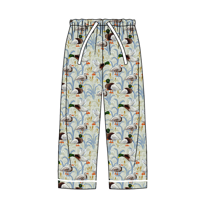 8.31 custom each style moq 5eta 4-6week adult clothes ducks long pants adult man pants