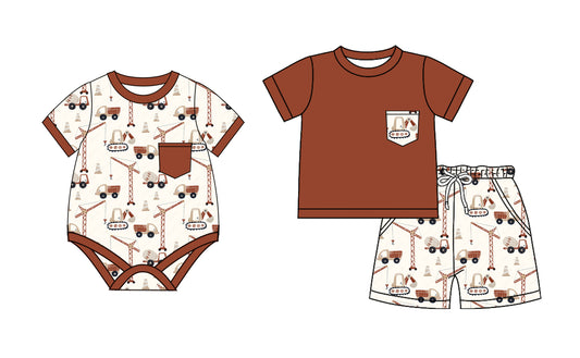 2.24 custom each style moq 5eta 4-6week Sibling Sister baby girl short sleeve shorts sets and romper match design