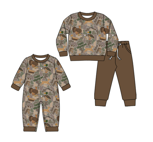 25.7.30 custom each style moq 5eta 4-6week Sibling Sister duck baby boy long sleeve pants sets and rompers match family design