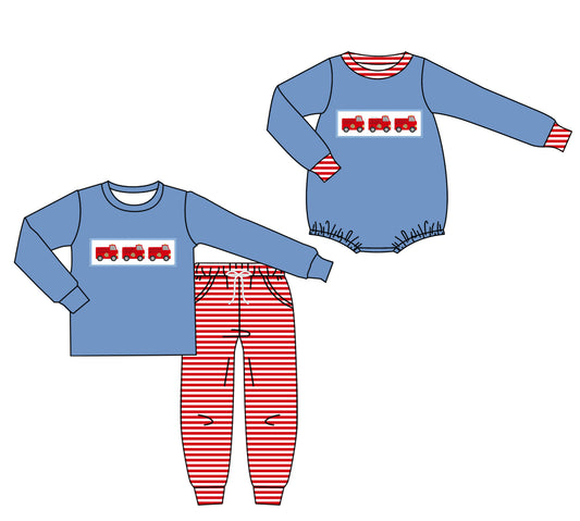 25.7.18 custom each style moq 5eta 4-6week Sibling Sister baby boy long sleeve pants sets and rompers match family design