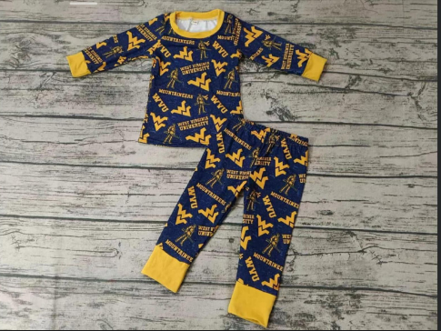 custom moq 3 eta 6-7weeks wv Boys' long sleeve and long pants pajamas