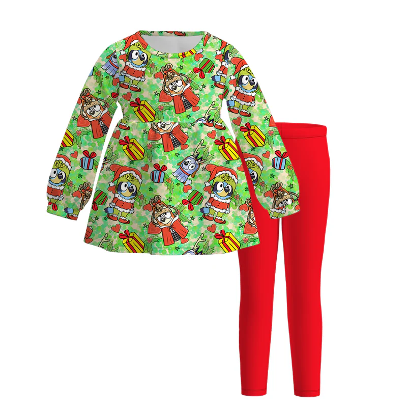 Custom moq 5 each style eta 6-7weeks baby girl clothes long sleeve pants sets 1 and sets 4-25.7.14