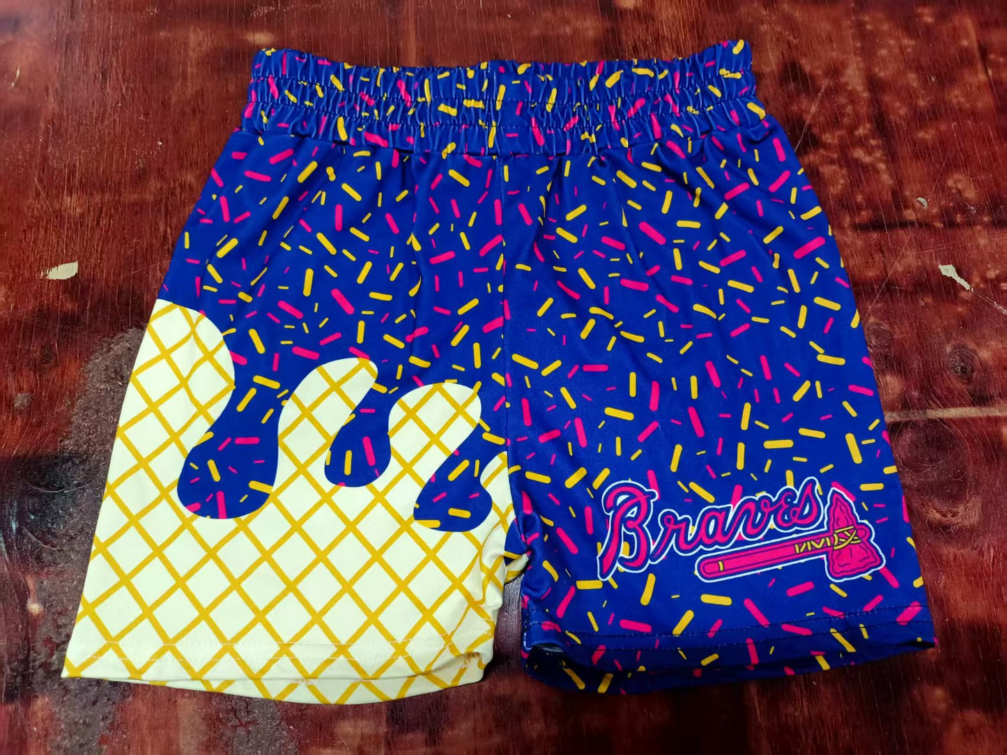 Custom moq 3 eta 6-7weeks kids clothes team blue beach Summer Shorts-25.5.12