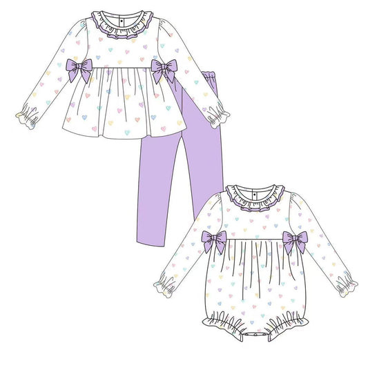 Custom moq 5 each style eta 6-7weeks baby girl clothes love long sleeve pants sets and romper-25.8.9