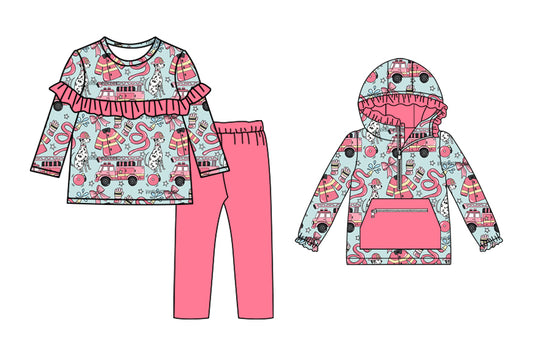25.7.21 custom each style moq 5eta 4-6week Sibling Sisters bow baby girl long sleeve pants sets and top match family design
