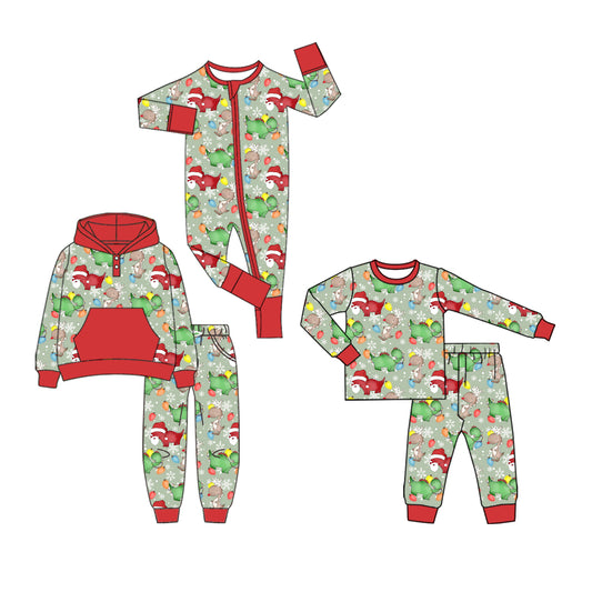 25.8.13 custom each style moq 5 eta 4-6week Sibling Sisters Christmas baby boy long sleeve pants sets 1 and sets 2 and romper match family design