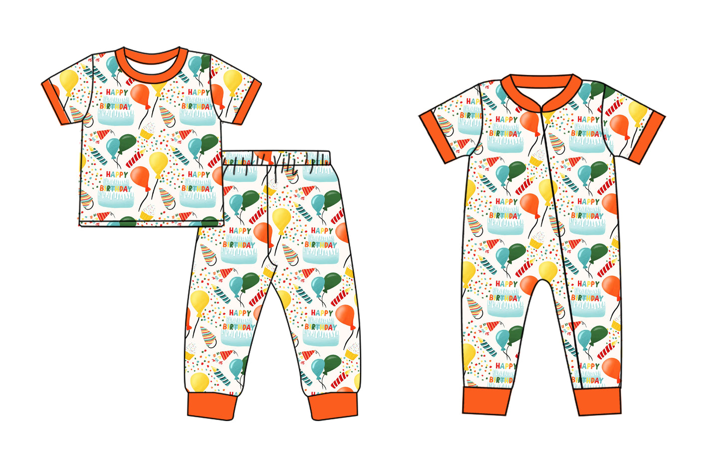 11.22 custom each style moq 5eta 4-6week Sibling Sister balloon baby girls short sleeve sets and rompers match design