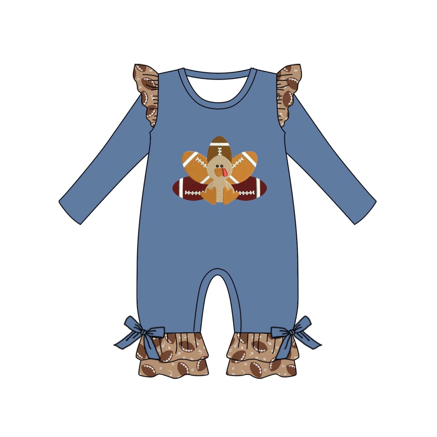 6.29 custom each style moq 5eta 4-6 week baby girls clothes turkey navy blue long sleeve romper