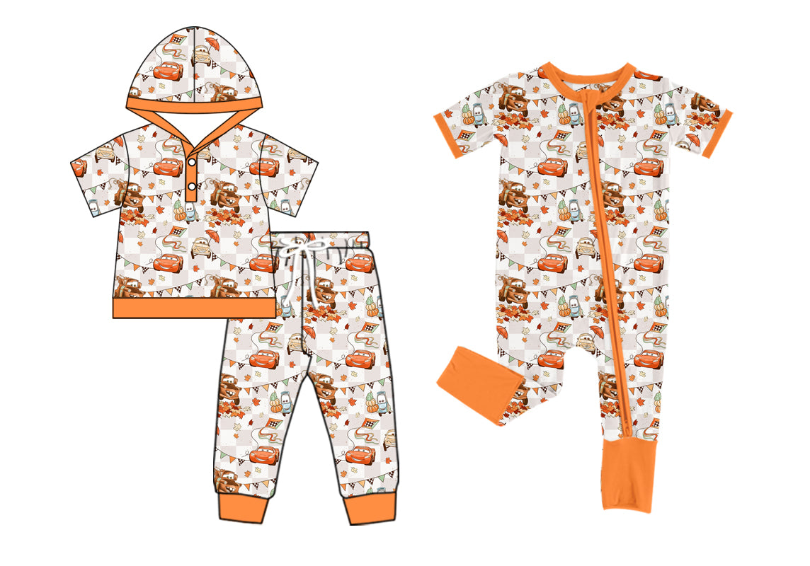 4.28 custom each style moq 5eta 4-6week Sibling Sisters cars baby boy short sleeve pants sets and rompers match family design