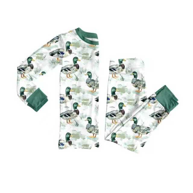 25.8.28 custom each style moq 5eta 4-6week Sibling Sisters duck baby boy long sleeve pants sets and romper match family design